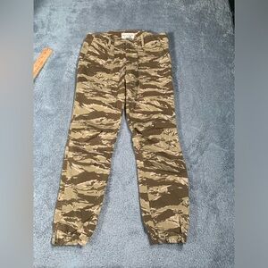 Nili Lotan Brown Camouflage Cargo Pants 0